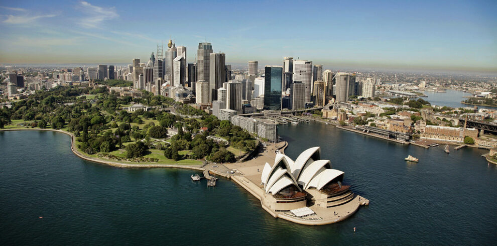 An Aerial view of Sydney Opera House