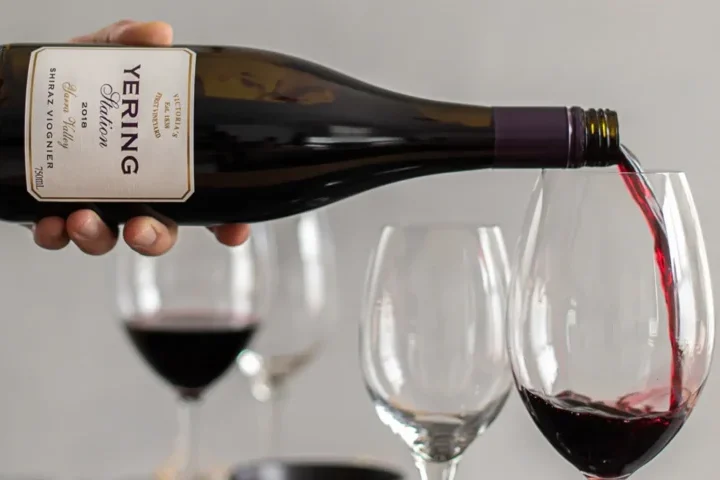 Yarra Valley Wine being poured into a glass
