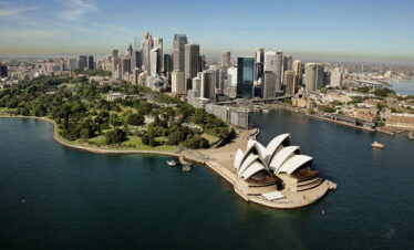 An Aerial view of Sydney Opera House