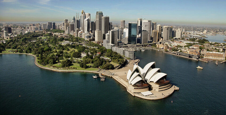An Aerial view of Sydney Opera House
